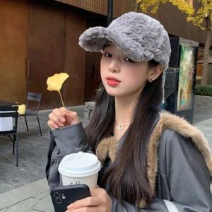 [루즈루나]보들보들 부드러운 겨울 페이크퍼 볼캡 털 캡모자