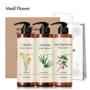 메디플라워 보니타가든 바디 3종세트(카놀라클렌저+조릿대클렌저+킹체리로션)+쇼핑백