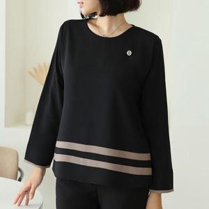 [데드라](99size)디르배색블라우스 TBC4020_DO