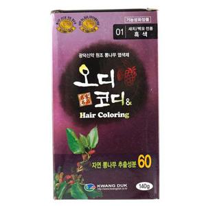 오디코디 헤어염색약 컬러링 샴푸하듯 3분 흑색