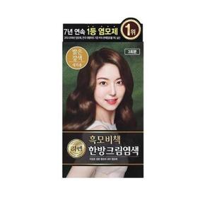 [XBH24M12]리엔 흑모비책 크림 120g 밝은갈색 염색약