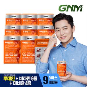 GNM 루테인11 9박스 / 비타민 6종 + 미네랄 4종 눈건강 비타민B 아연 엽산