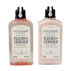 [LOCCITANE] 록시땅 체리 블라썸 바디케어 250ml (샤워 젤/바디 로션) Gift Set