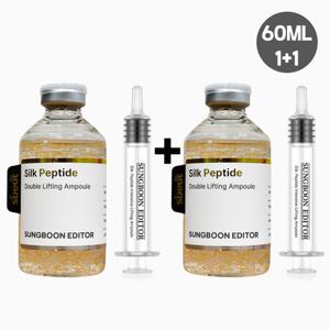 [1+1]성분에디터 실크 펩타이드 2중 녹는실 더블 리프팅 특대용량 앰플 60ml