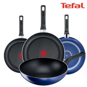 [TeFal] 테팔 팬&냄비 PTFE 미드나잇 블루 4종세트 (프라이팬 24cm + 26cm + 28cm + 볶음팬 28cm)