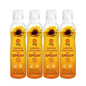 [CJ]백설 유러피안 해바라기유 스프레이 200ml x4개
