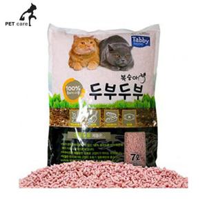 테비 두부두부 복숭아 7L 고양이모래