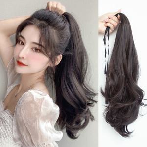[루즈루나] 비마인 볼륨 웨이브 포니테일 끈달비 가발 45cm