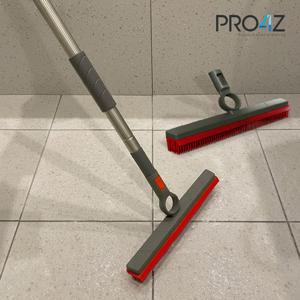 프로4z 만능 고무 빗자루 기획 세트 (핸들+브러쉬 2개)