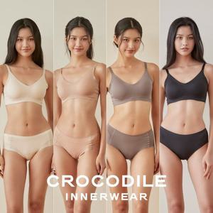 ★8종세트★[크로커다일] 감탄브라 나일론모달 후크형 브라+팬티 8종세트 CDW4O10111213_T