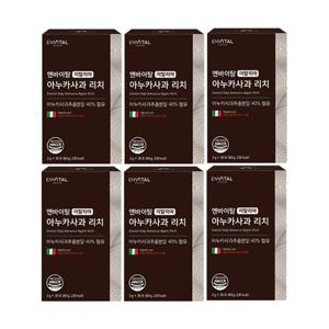 엔바이탈 이탈리아 아누카사과 리치 6박스(박스당 2g x 30포) 6개월분 분말 맥주효모