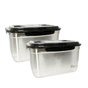키친아트 스텐304 대용량 김치통12L-2개