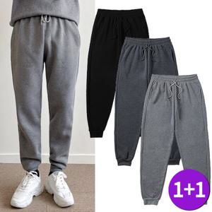 [파라고나]1+1 남여공용 기모 트레이닝 조거 팬츠
