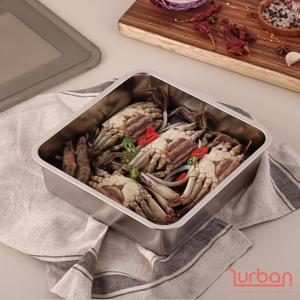 [Shizell] 쉬젤 러반 스테인렌스 스퀘어밧드3PCS(L) 밧드본체(24+커버+와이어랙)