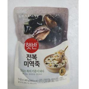 CJ제일제당 햇반 소프트밀 전복미역죽 420g x3개