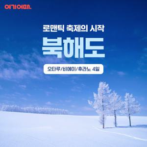 [여기어때 홈쇼핑 최초 특가] 겨울 낭만 북해도 4일 여행 (방송에서만 NO팁/NO옵션/무제한 게요리/프리미엄 온천호텔)