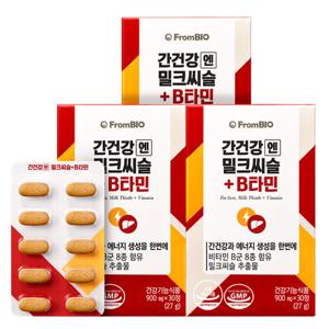간건강엔 밀크씨슬 B타민 30정x3박스/3개월