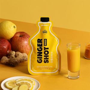 [다신샵] 국내산 생강 27g 버닝부스터 마름 진저샷 50ml 1박스(10포) / 슈가프리 생강즙 진액 면역력