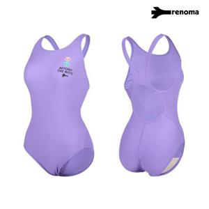 [레노마수영복]여성 스마일리 원피스수영복 퍼플 RN-LS2F201-PP_CA