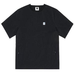 코닥 크로마 브리즈 우븐 라운드 반팔티셔츠 BB K4223EWT46 BLK BLU IVR