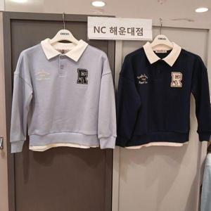 [오후]단정한 스쿨룩~카라 융기모 티셔츠 OHMA24T05