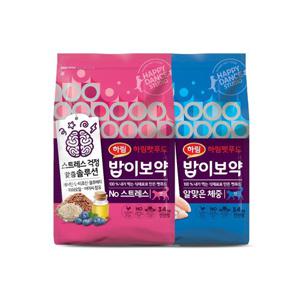 [하림펫푸드] 밥이보약 CAT 알맞은 체중 3.4kg+NO 스트레스3.4kg