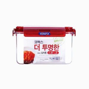더 투명한 김치통 정사각 1.8L 핸들