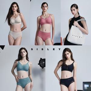 [시슬리 언더웨어] 시슬리 상단 v-net 브라팬티 4세트 + 니트백 (2XL 3XL 4XL)