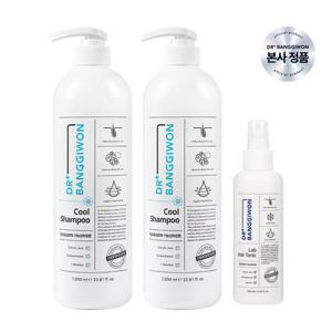 [닥터방기원] 쿨 탈모샴푸 1000mlx2개+랩 헤어토닉150ml