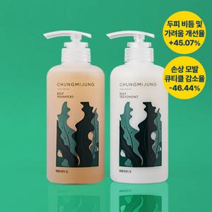 [청미정 샴+트 듀오세트]청미정 다시마샴푸 500mlX1개 + 다시마트리트먼트500mlX1개