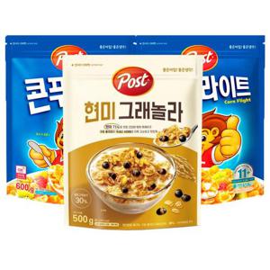 포스트 콘푸라이트 600gx2개+현미그래놀라500g