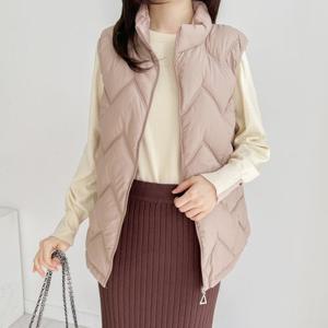 ♥1+1♥힙커버 하이넥 패딩조끼 엉덩이까지 커버하는 롱패딩조끼