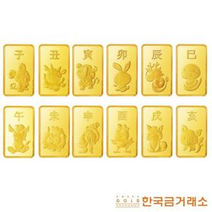 한국금거래소 순금 12지 골드바 3.75g