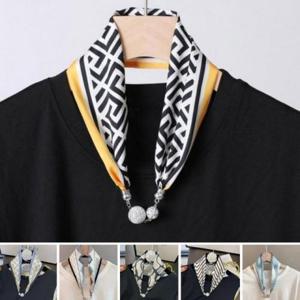 목걸이 스카프 미니 쁘띠스카프 넥카프 실크 (479sT)