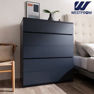 모던무크) 네이비 특대형 와이드 서랍장