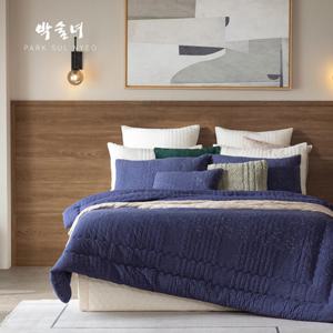 [슈퍼싱글] 프리미엄 올인원 통워싱 피그먼트 순면100% 박술녀 침구풀세트(초연2)