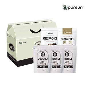 [이쌀이다] 백미1kgX3개+국산귀리1kg+국산현미1kg 선물세트