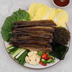 [물맛남] 꾸덕하게 말린 구룡포 햇 과메기 10미20쪽 + 야채세트(小)