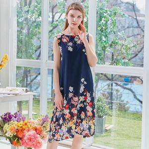 [라페어]라메르 가든 네이비 민소매 원피스 LWOFF179-NA