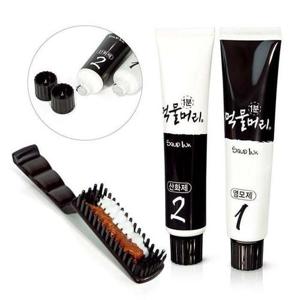 [QN87358W_56]부분염색 순한 오징어먹물 새치염색약 1분