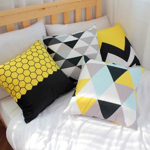 러프 소파 쿠션(솜포함) 45x45 컬러풀데이