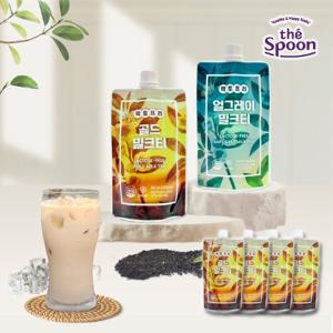 [더스푼] 깊은향과 풍미 속이편한 락토프리 밀크티 파우치 로얄골드 280ml X 4개세트
