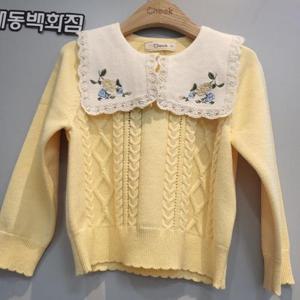 치크 DP01 자수카라스웨트세트상의  CKSV2511G