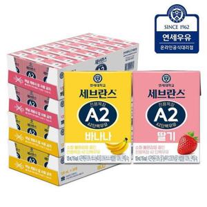 갤러리아_연세우유 세브란스 멸균우유  A2 우유 바나나 48팩 + A2 우유 딸