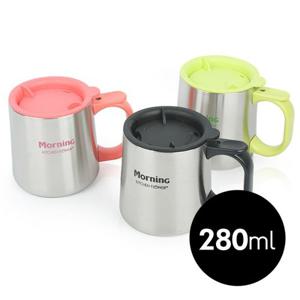 키친플라워 이중스텐 포토머그 280ml