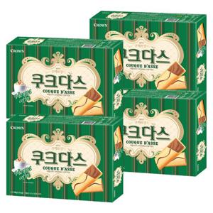 [크라운제과] 쿠크다스 커피 288g X 4개