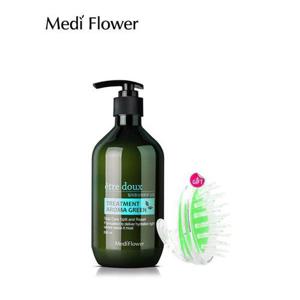 [메디플라워]아로마 그린 탈모 트리트먼트 500ml+두피마사지기