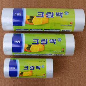 롤타입 크린백 30cmX40cm 500매 일회용 위생 크린롤백 (WBB836F)