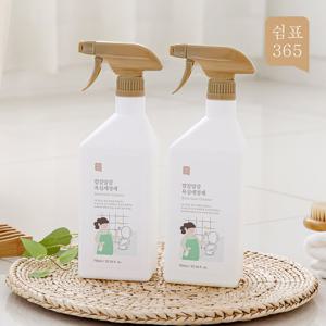 [1+1]쉼표365 깔끔말끔 욕실세정제 750ml 대용량 클리너 바닥 청소용 청소세제 곰팡이 물때 제거