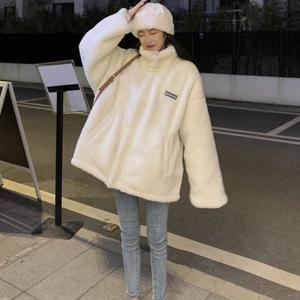 후리스 플리스 뽀글이 하얀 뽀그리 점퍼 양털 재킷 융털 빵빵한 잠바